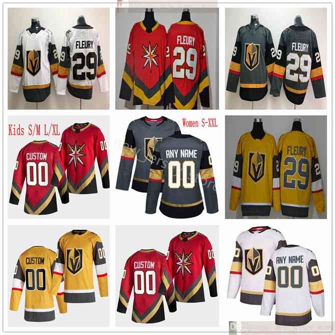 96 Custom 2021 Men Women Kids Youth Hockey Vegas Golden Knights Marc-Andre Fleury Karlsson Max Pacioretty Reilly Smith Deryk Engelland Robin
