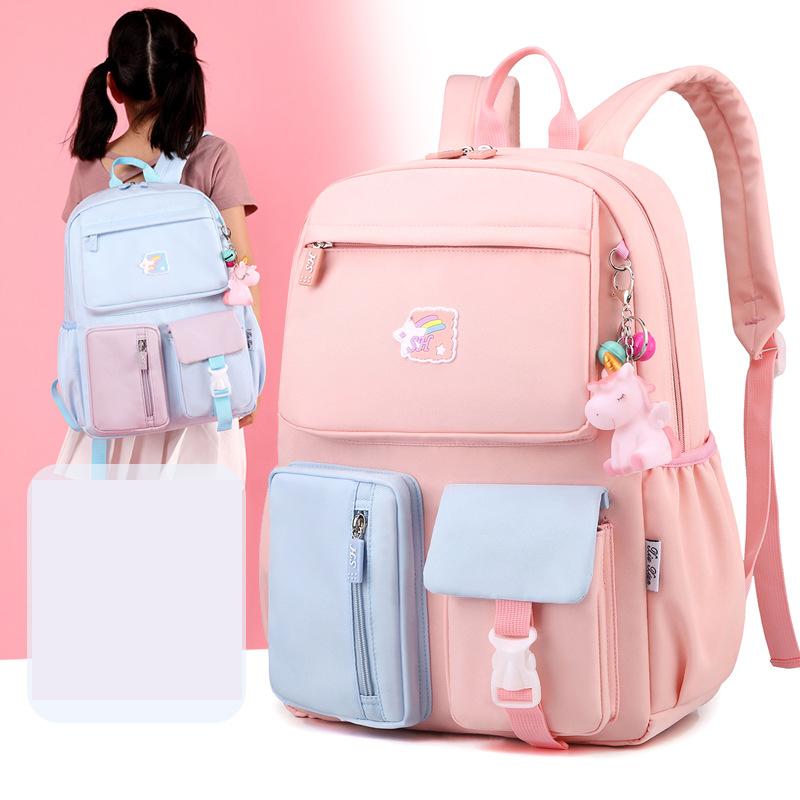 School Bags ZIRANYU Rainbow Backpacks Suitable Cartoons For Teenager Girls Schoolbag Grades 1-6 Women Travel Bag Backpack