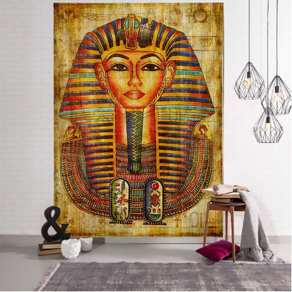 Ancient Egyptian Tribal Savage Tapestry Wall Hanging Home Dorm Decor Bedspread Throw Art Home Decor Wall cloth 210609