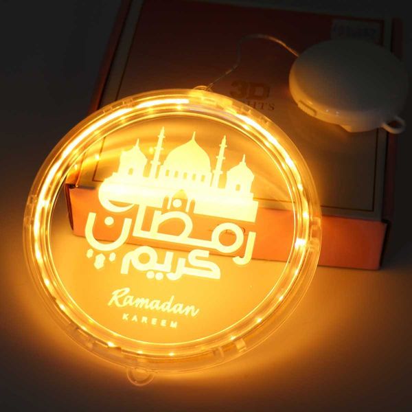 EID Night Light Mubarak Ramadan Decoration for Home Kareem and Eid Islamic Muslim Party Al Adha 210610