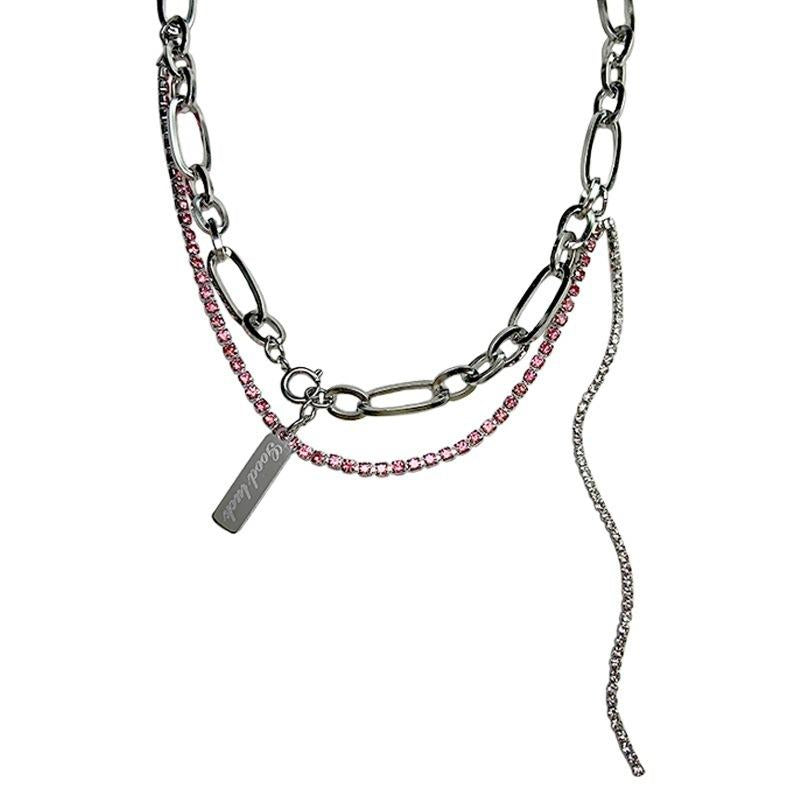 Pendant Necklaces POTCET Women&#039;s Stainless Steel Square Titanium Necklace Geometric Fashion Hip Hop Personality Party Jewelry