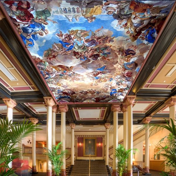 Custom Photo Wallpaper 3D European Style Classic Figure Murals Living Room Theme Hotel Ceiling Wall Home Decor