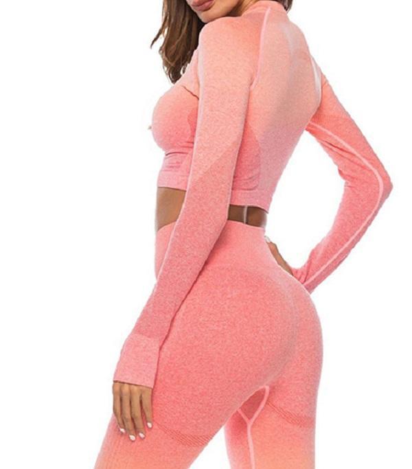 shaping Women Yoga Outfit Sets Workout Sportswear Gym Clothing Fitness Tracksuits Athletic Activewear Leggings Running Sports Suits 02