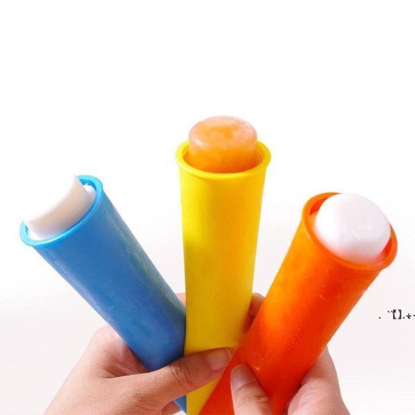 Newsilicone Kitchen Tools DIY Popsicle Molds Ice Popping Maker Tube Tray Freeze Mold With Lids Children Gift 0516