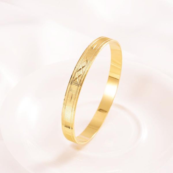 Bangle Fashion Gold Color Jewelry Charm Bracelets Bangles For Women Girls Men Exquisite Party Birthday Gifts