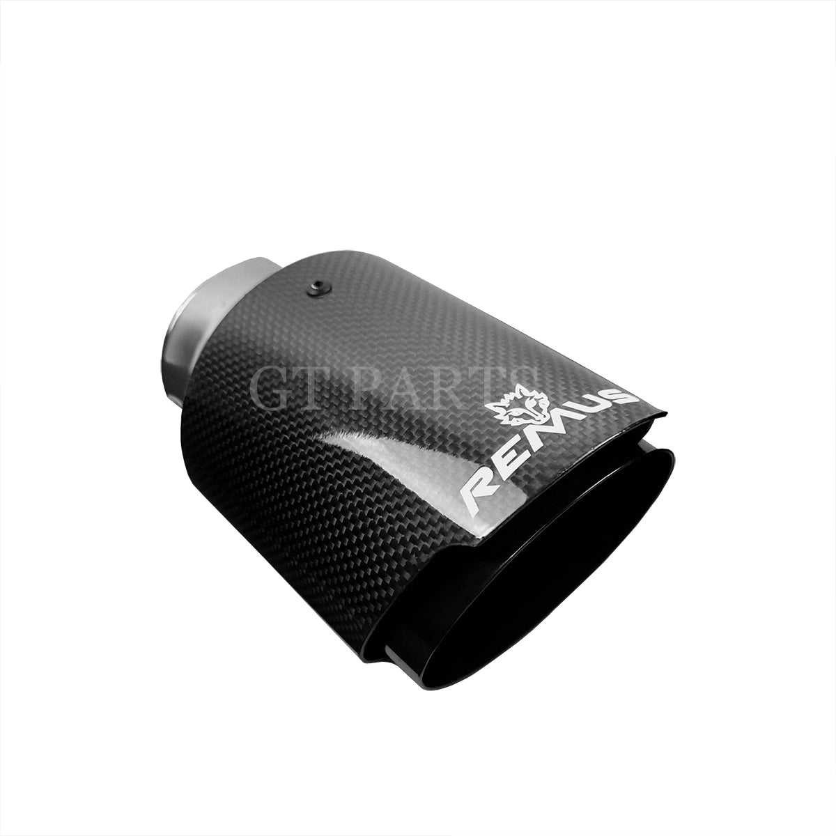 1 piece Universal Straight Edge Remus Sport Carbon Fiber Exhaust Muffler Tips glossy Inner Pipe for BMW AUDI GOLF MAZDA