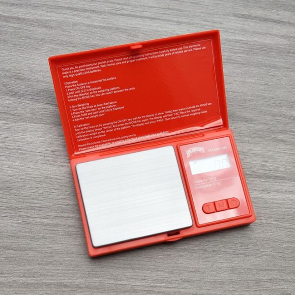 Electronic CS Mini Pocket Jewelry Scale Cookies 700g-0.01g Tobacco steelyard Backwoods Gram steelyards DH2003