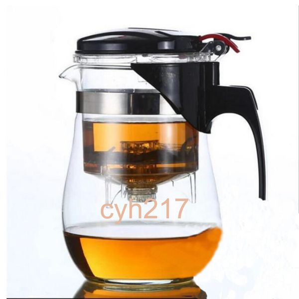 High quality Heat Resistant Glass Teapot kung fu Set Puer Kettle Teapot Coffee Glass Maker Convenient Office