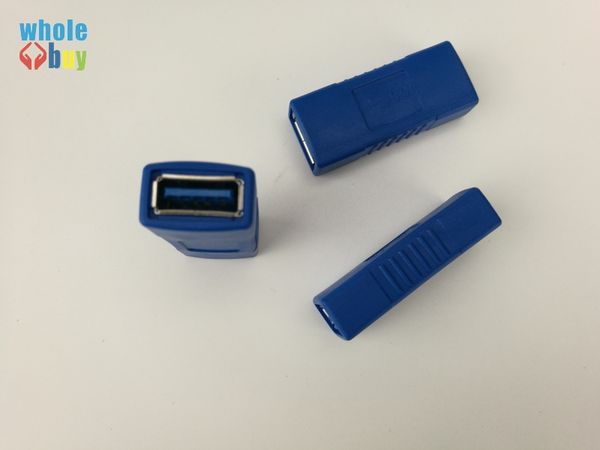 300pcs-lot USB 3.0 Adapter Connector Type A Female to Female Coupler Changer Connector Durable for PC Laptop Computer
