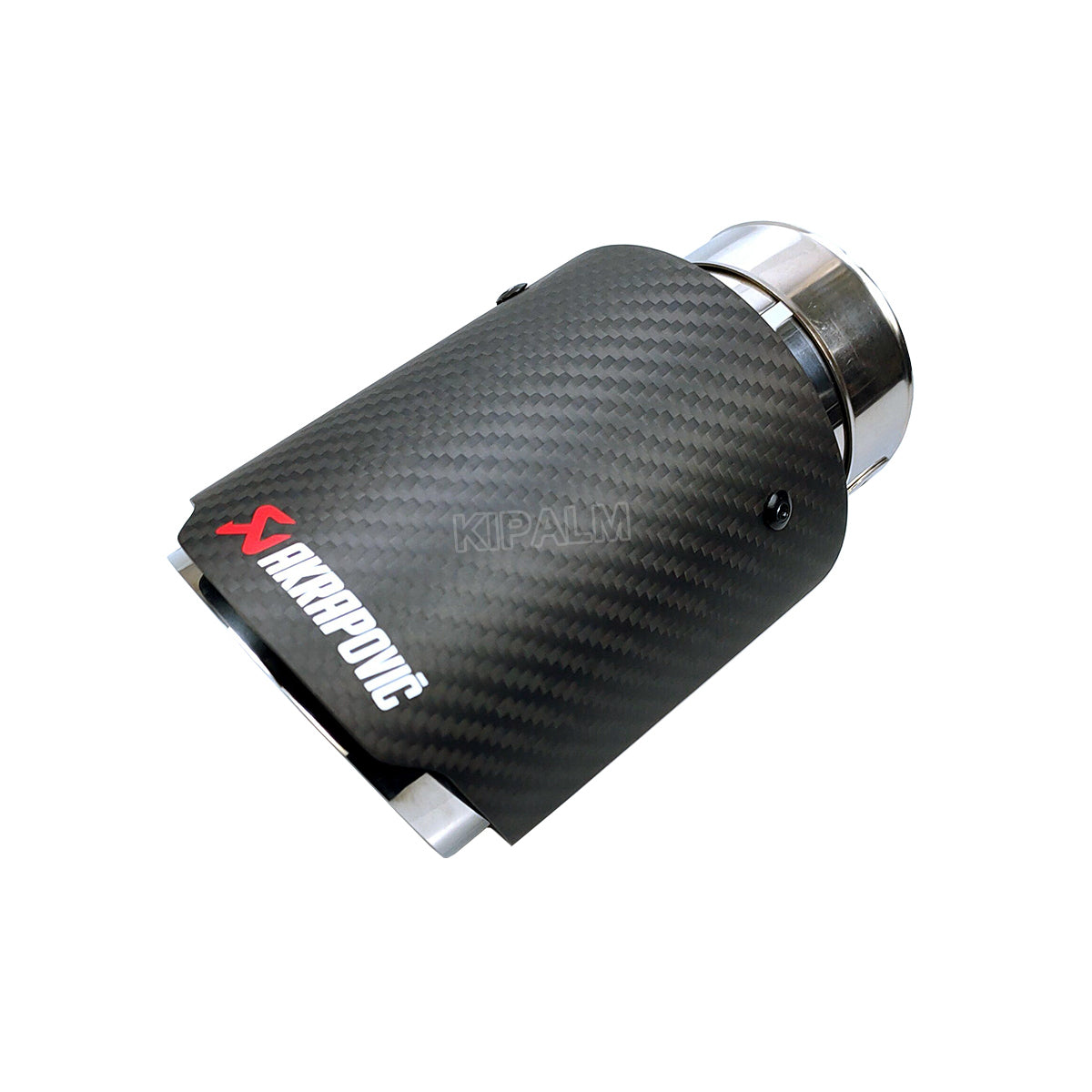GTPARTS 1PC Akrapovic Style Carbon Fibre Car Exhaust Tip Muffler Tail Pipe Matte Carbon fiber cover