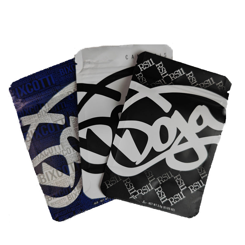 EMPTY doja NET WT 3.5g packaging bags Exclusive flower dojagang medicated resealable edible candy gummy mylar plastic pack edibles gummies package