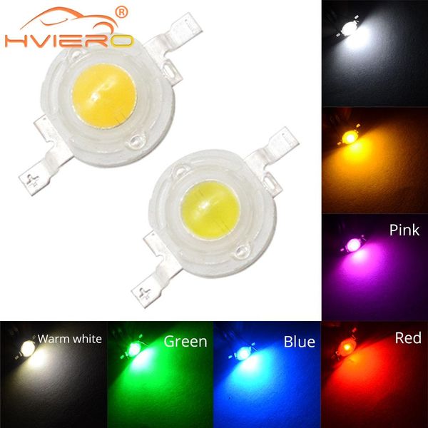 1W-3W High Power LED White Red Green Blue Yellow 100-120LM Chip Beads 4 Gold Lines Emitter Diode Lamp Bulb For DIY Light