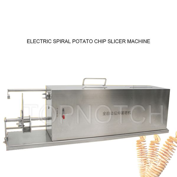 Automatic Rotary Potato Tower Machine Portable Small Carrot Spud Spiral Cutter