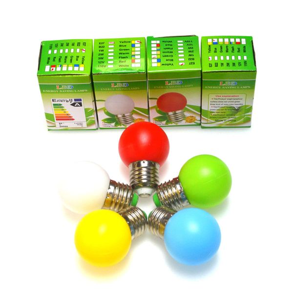 30pcs-lot LED Colorful Light Bulb Real Power String Leds Spherical Round Bulbs Living Room Decor Home Different Color Bombilla Decoring Lamp