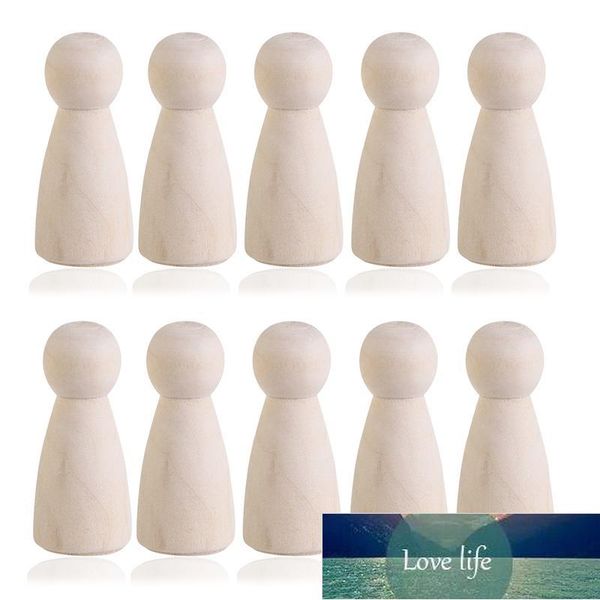 10pcs DIY Plain Blank Wooden Peg Dolls Bride Figures Wedding Cake Toppers