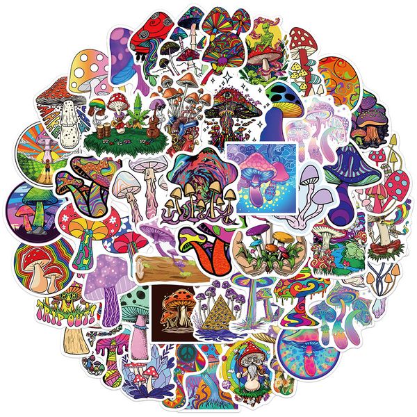 50 PCS Mixed Graffiti skateboard Stickers Anime Cartoon aesthetics Mushroom For Car Laptop Fridge Helmet Pad Bicycle Bike Motorcycle PS4 boo
