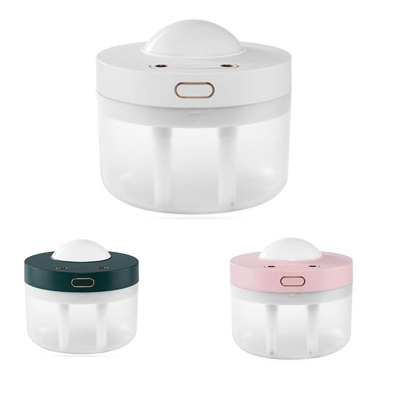 Humidifiers Double Spray Projection Humidifier,Portable Mist Humidifier With Starry Sky Projector Light,For Bedroom Office,Etc