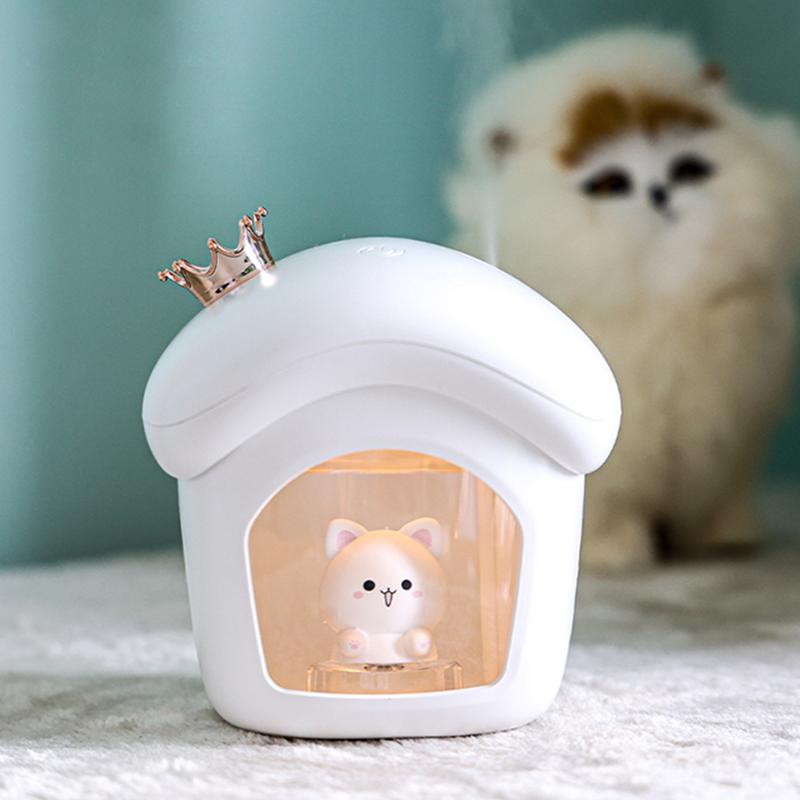 Humidifiers 350ml Air Humidifier Ultrasonic Mist Maker Mini Wireless Essential Oil Diffuser Cute Aromatherapy Difusor Humidificador For Home