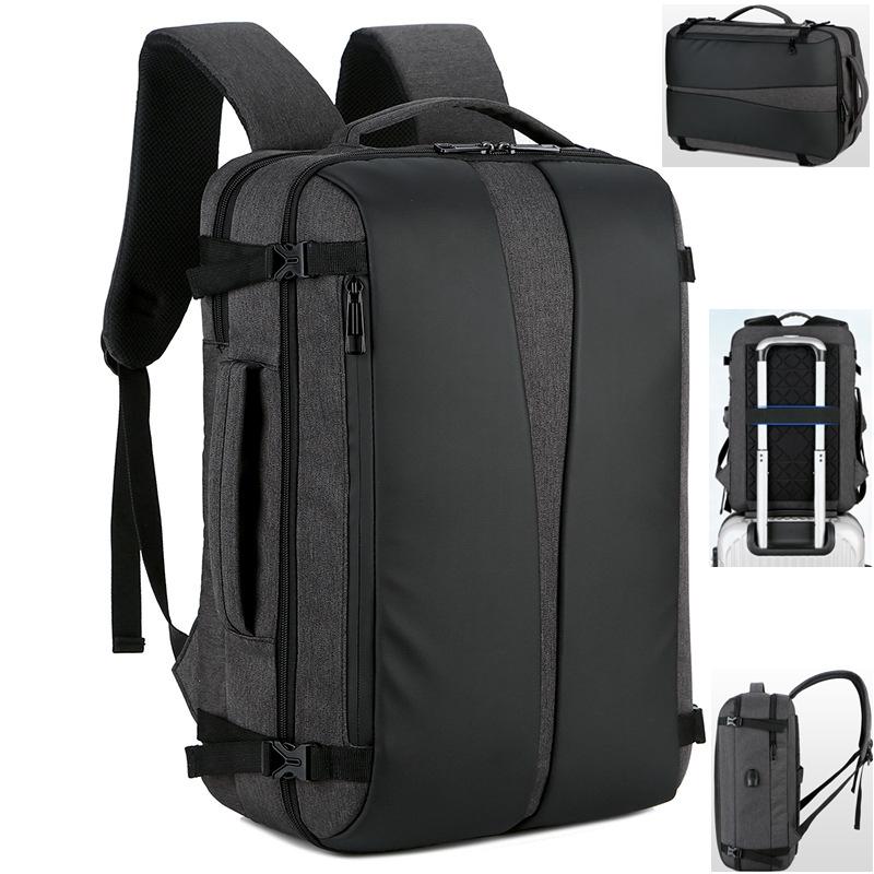 Backpack Laptop Bag Men Travel Daypacks Schoolbag Male Leisure Backbag Mochila Sleeve Notebook USB Computer Cover