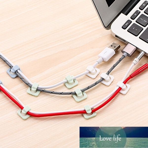 18Pc Desk Wall Organiser Tie Fixer Organizer Line Adhesive Clamp Fixer Fastener Tidy Holder Cable Cord Wire Line Organizer Clips Factory pri