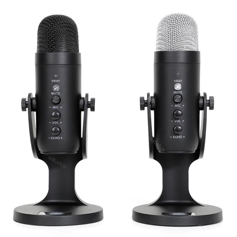 Microphones MU900 Condenser Microphone Studio Recording USB For PC Computer Streaming Video Gaming Podcasting Singing Mic Stand