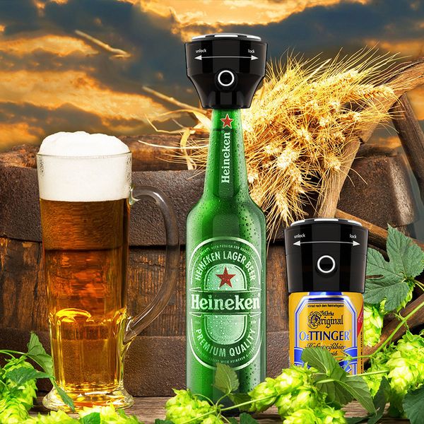 Household Ultrasonic Beer Foamer Portable Battery Powered Mini Beer Foam Drinking Bubbler