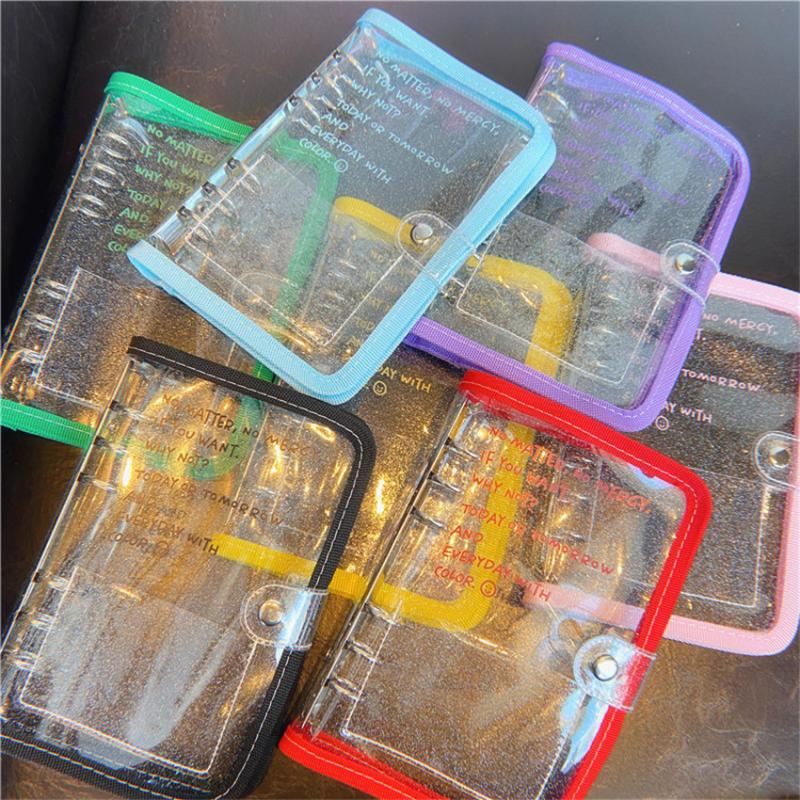 Card Holders Korean A6 Binder Loose Leaf Notebook Cover Po Postcards Collect Book Diy Diary Agenda Planner School Stationery