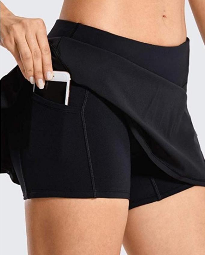 2021 L-551 YOGA Womens Quick Dry Athletic Tennis Skirts outfit Volleyball Shorts Mid-Waisted Pleated Skirt Sports Skorts Gym Clothes Women Running w