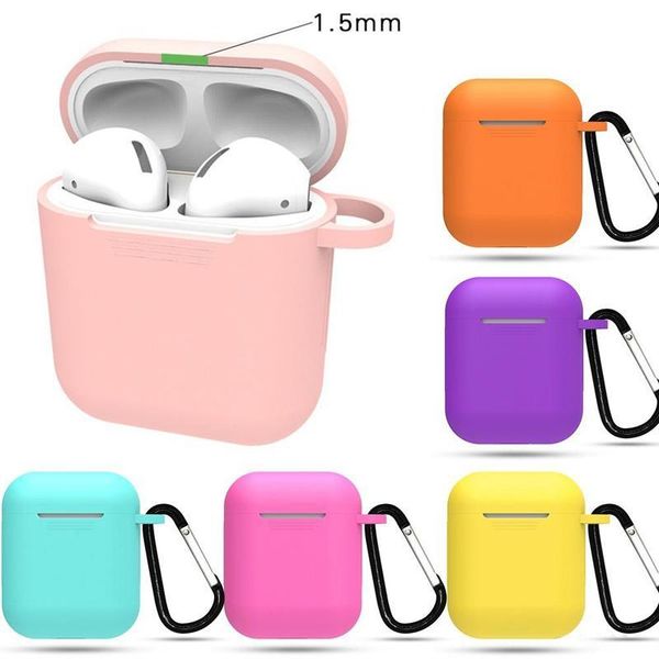 Soft Silicone handsfee Phone Cases For Apple 1-2 Protective Case Bluetooth Wireless Earphone Cover air pods Pro 3 Charging Box Bags