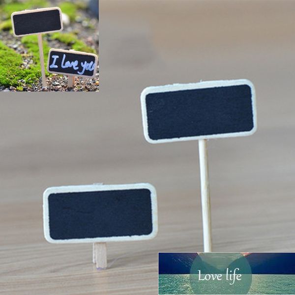 5PCS Durable Mini Wooden Chalkboard Creative Blackboard Signs Garden Flowers and Plants Tags House Decorations