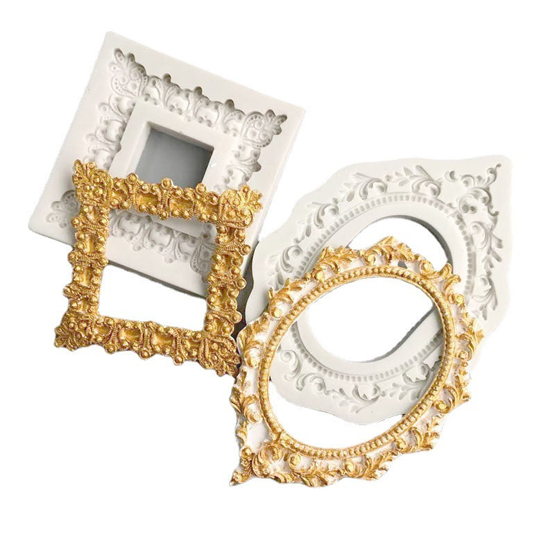 Flower Frame Silicone Mould White Chocolate Mold Fondant Cakes Baking Molds Silicone Moulds for Jelly Candy Silicon Bakeware 1221752