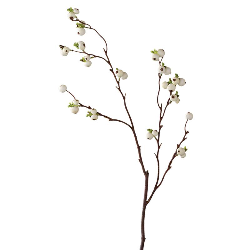 Decorative Flowers & Wreaths 2pcs Fake Flower Dried Mushroom Grass Artificial Fruit Small Ginkgo For Home Decor DIY No Vase