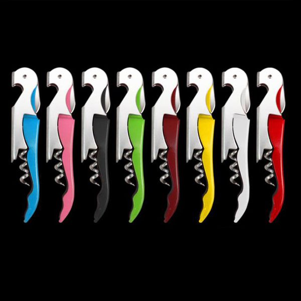 Metal Cork Screw Corcrew Multifunction Portable Red Wine Opener Keychain Beer Bottle Openers Customize Pocket Bar Tool Hy0299