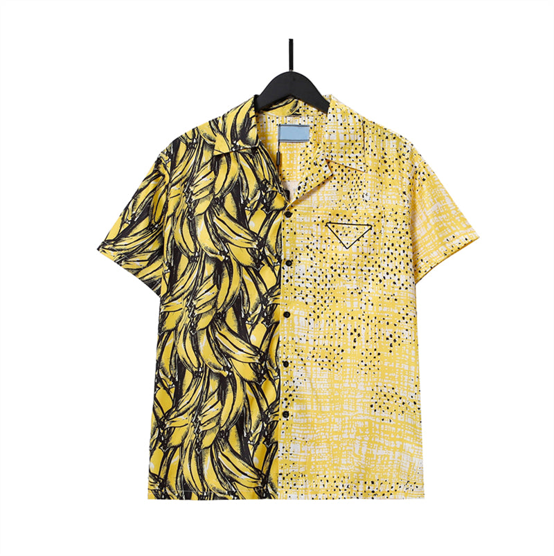 Men&#039;s Fashion Polo Shirt Graphic Polos Tees Womens Summer Casual Loose Short Sleeve Shirts Men Classic Print T-shirts Women Street Style Hip-ho