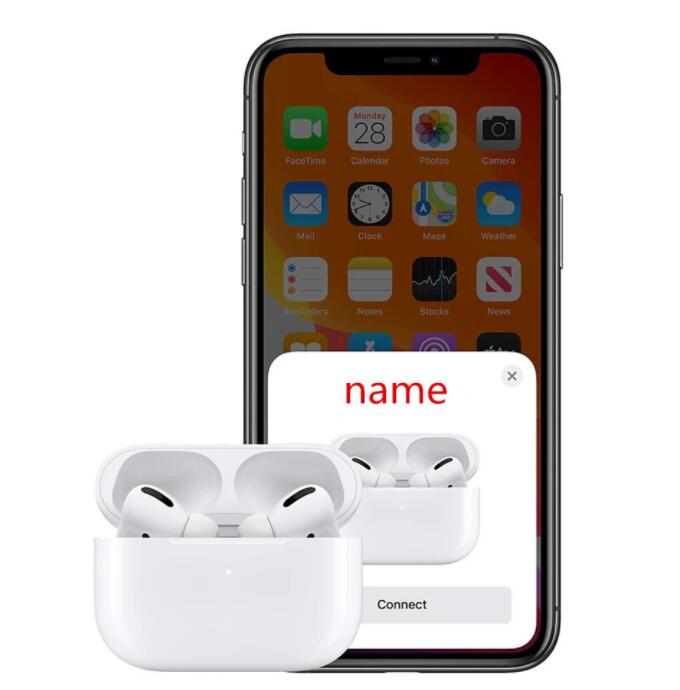 HIGH QUALITY Air-Pods-Pro Wirless Earphones real serial NO. Metal closure connector Rename GPS Wireless Charging Bluetooth Headphones with In-Ear De