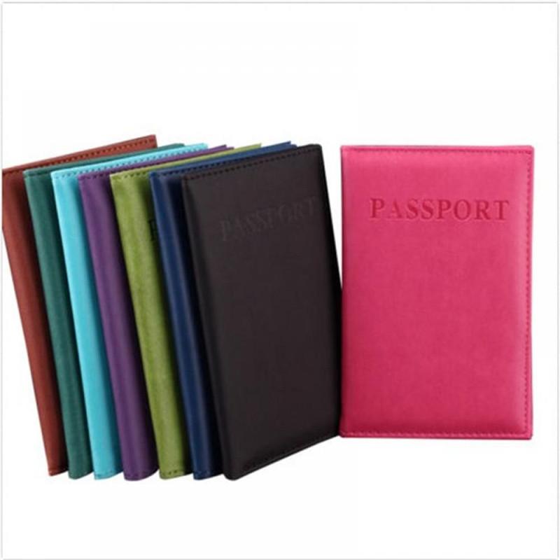 Card Holders Passport Holder Travel Wallet Cover Protective Case Women Men PU Leather