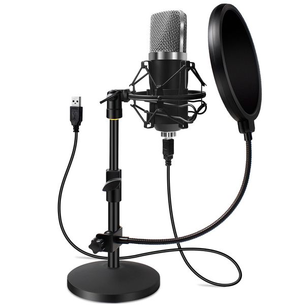 Usb BM700 Microphone For Podcasting Usb Microfono Kit For Computer Set Usb Mikrofon Gaming Microfone Condenser For Streaming