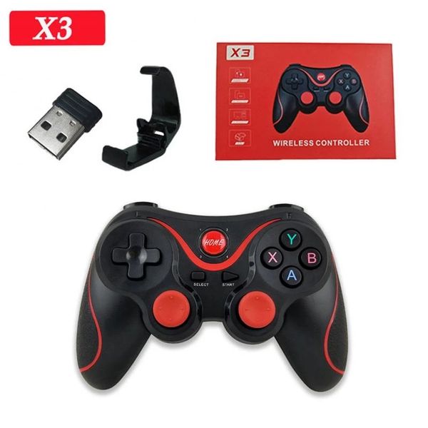 Gamepad X3 T3 Wireless Bluetooth Joystick PC Android Game Console Controller BT4.0 GameS Pad For MobilePhone Tablet TV Box Holder
