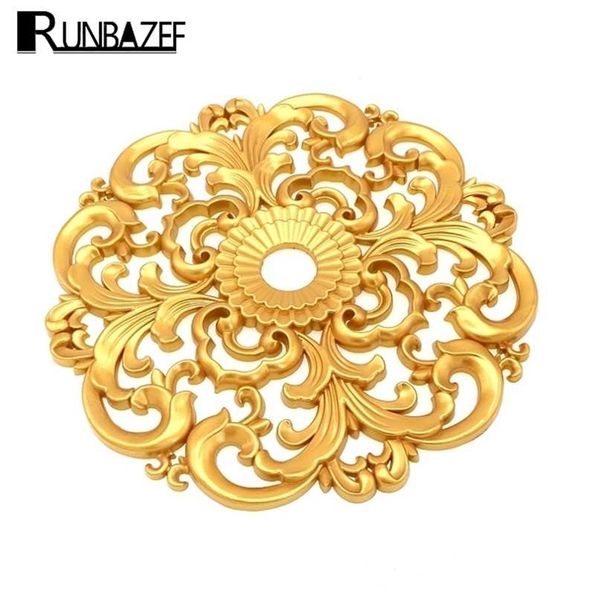 RUNBAZEF Decorative Materials Floral Furniture Background Wall Decked With European Lamp Pool Ceiling Decoration Accessories 211108