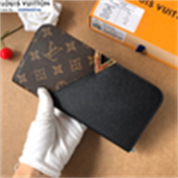 Cases Brand Designer Luxury M56174 Two-tone Splicing Wallet Blackwomen Real Leather Phone Long Wallets Chain Wallet Pouches Key Card Holders