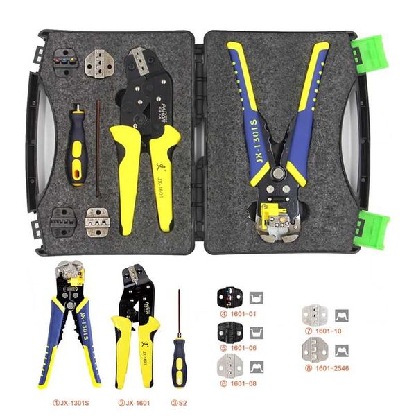 PARON Pliers Wire Crimpers Engineering Ratchet Terminal Crimping Pliers Hand Tools Terminals Pliers Kit 211110
