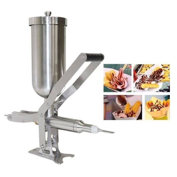Commercial 5 L Churros Filling Machine Chocolate Cream and Cake Filler Stainless Steel Jam Sauce Filling Machine