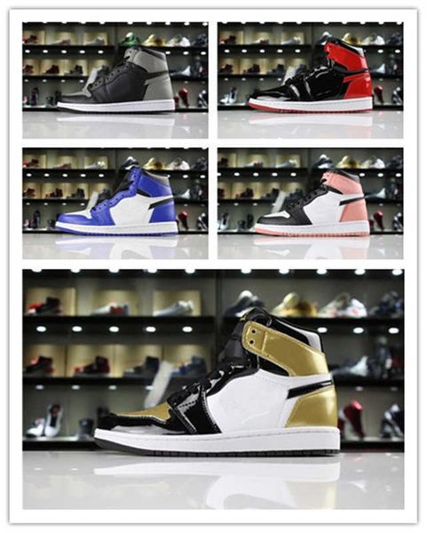 Mens Basketball Shoes OG 1 Rust Pink Game Royal Summit White-Black Metallic Gold men new arrive man Sport Training SneakersUTZG