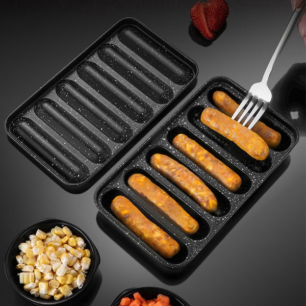 Household Sausages Baking Tools Molds Stainless Steel DIY Children&#039;s Ham Hot Dog Making Mould Kitchen Tools
