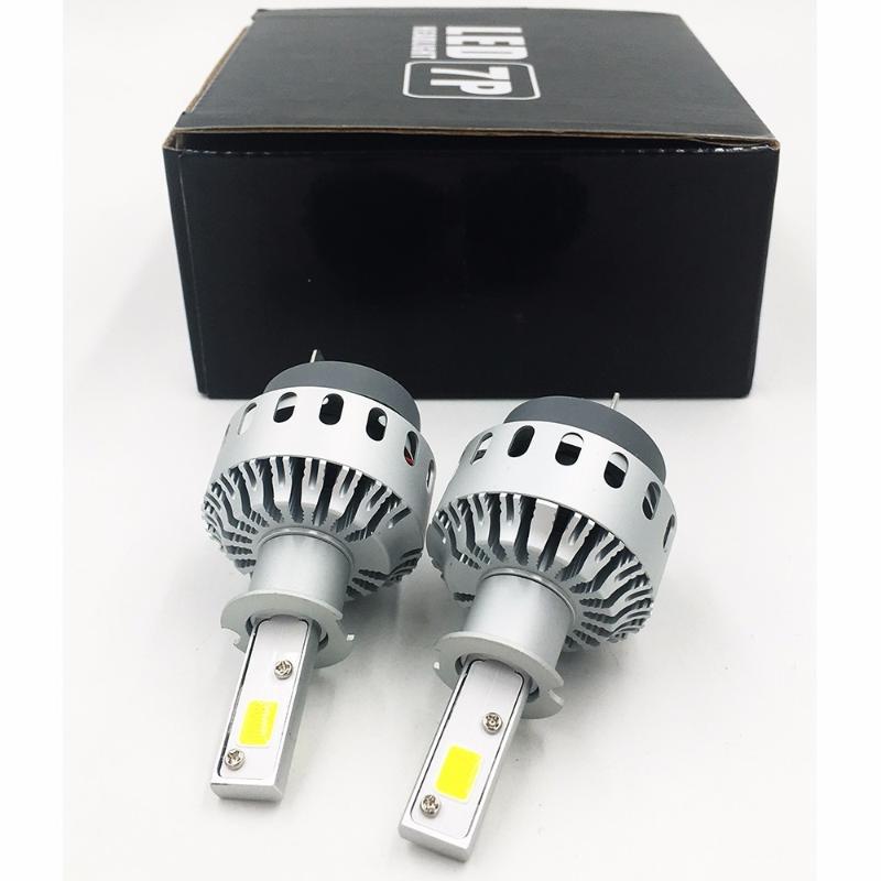 Car Headlights 7P H3 Led Headlight Bulb COB Chips 90W 1000LM 6500K Auto Headlamp Styling Super White