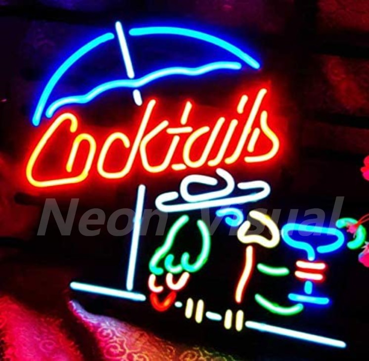 17*13 Neon Signs Light Real Glass Tube Handmade Neon Beer Bar Sign T033