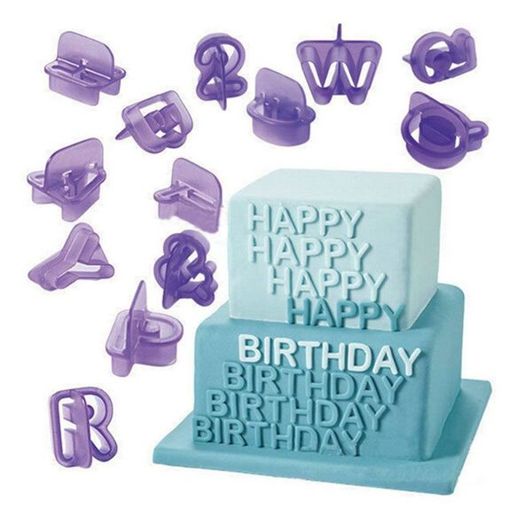 40pcs-set Alphabet Cake Molds Mould Figure Plastic Letter Fondant Mold Cookie Cutter Number Biscuits Mould Baking Decorating Tools JY0446