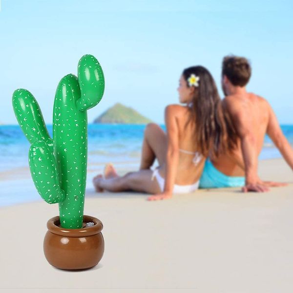 Other Pools SpasHG PVC Inflatable Cactus Potted Plant Festival Dress up Cactus Party Inflatables Toy Beach Background WH0457