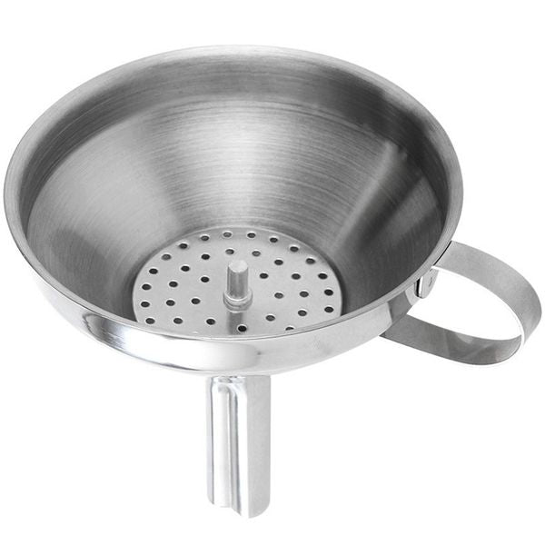 Functional Stainless Steel Kitchen Oil Honey Funnel with Detachable Strainer-Filter for Perfume Liquid Water Tools DH9862