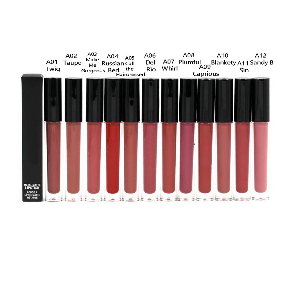 Lip Gloss Wholesale Metal Matte lipstick Liquid Lipsticks Moisturizer Natural Makeup Lipper